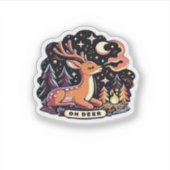 Oh Deer Contemporary Graphic Vibe  シール (正面)