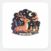 Oh Deer Contemporary Graphic Vibe  スクエアシール (正面)