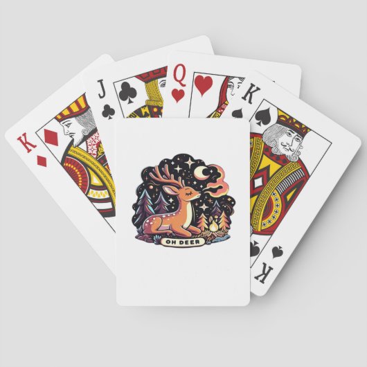 Oh Deer Contemporary Graphic Vibe  トランプ (裏面)