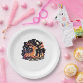 Oh Deer Contemporary Graphic Vibe  ペーパープレート (パーティー)