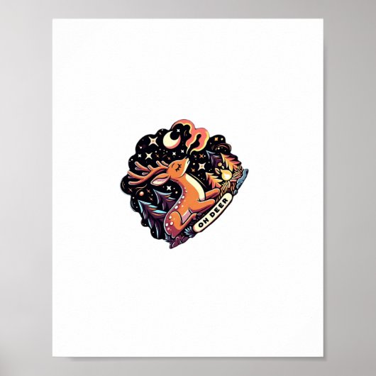 Oh Deer Contemporary Graphic Vibe  ポスター (正面)