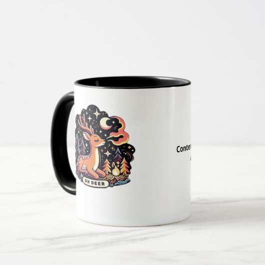 Oh Deer Contemporary Graphic Vibe マグカップ (正面左)