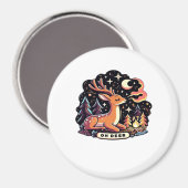 Oh Deer Contemporary Graphic Vibe  マグネット (正面/裏面)