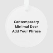 Oh Deer Contemporary Minimal Look オーナメント (裏面)