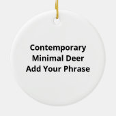 Oh Deer Contemporary Minimal Look セラミックオーナメント (裏面)