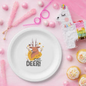 Oh Deer Contemporary Minimal Look  ペーパープレート (パーティー)