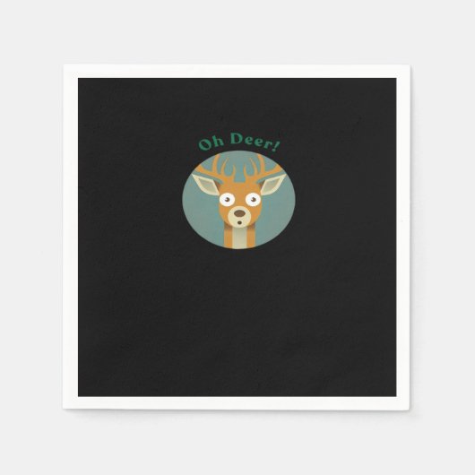 Oh Deer Creative Style  スタンダードカクテルナプキン (正面)