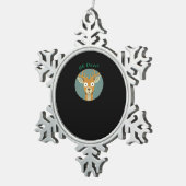 Oh Deer Creative Style スノーフレークピューターオーナメント (右)