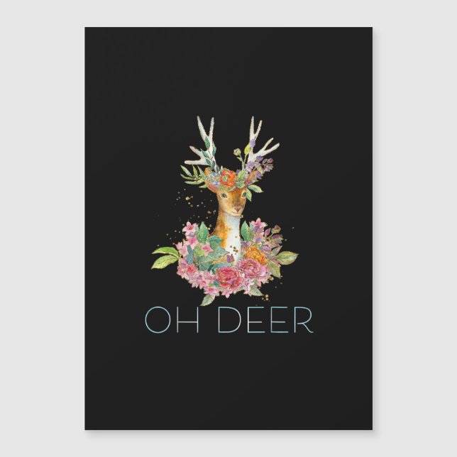 Oh Deer Cute Colorful Deer Minimal Design  (正面)
