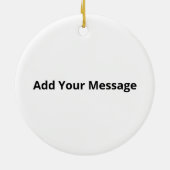 Oh Deer Cute Deer Minimal Design セラミックオーナメント (裏面)