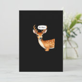 Oh Deer Cute Punny Deer Saying Whimsical Quote シーズンカード (スタンド正面)