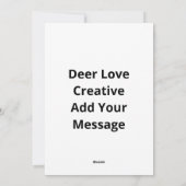Oh Deer Deer Love Save The Deer CFlat Holiday Card シーズンカード (裏面)