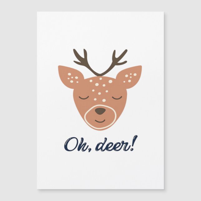 Oh Deer Deer Love Save The Deer Creative Design  (正面)