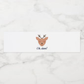 Oh Deer Deer Love Save The Deer Creative Design ペットボトルラベル (シングルラベル)
