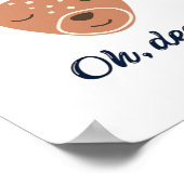 Oh Deer Deer Love Save The Deer Creative Design ポスター (角)