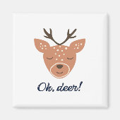 Oh Deer Deer Love Save The Deer Creative Design  マグネット (正面)
