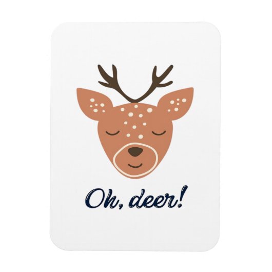 Oh Deer Deer Love Save The Deer Creative Design  マグネット (縦)