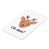 Oh Deer Deer Love Save The Deer Creative Design  マグネット (左側)