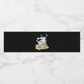 Oh Deer Drunk Reindeer Celebrating Christmas Festi ペットボトルラベル (シングルラベル)