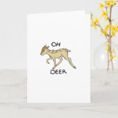 Oh Deer Elegant Timeless Style カード (黄色い花)