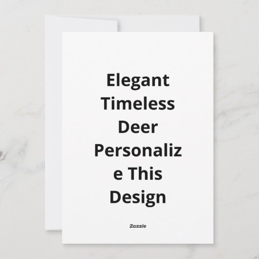 Oh Deer Elegant Timeless Style シーズンカード (裏面)