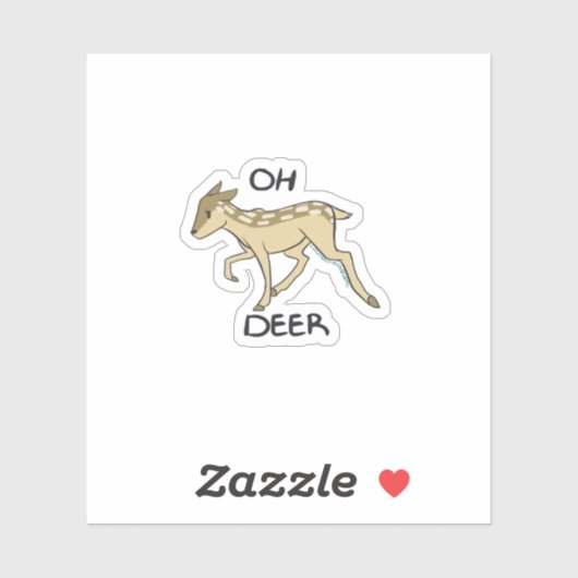 Oh Deer Elegant Timeless Style  シール (シート)