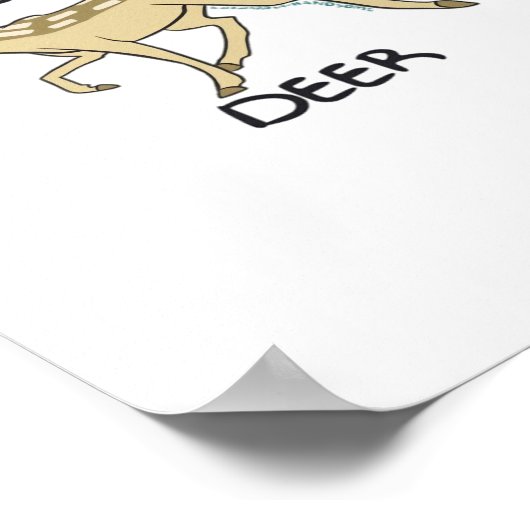 Oh Deer Elegant Timeless Style  ポスター (角)