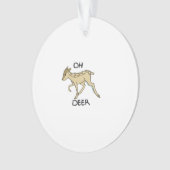 Oh Deer Elegant Timeless Style Acrylic Ornament オーナメント (正面)