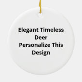 Oh Deer Elegant Timeless Style Ornament セラミックオーナメント (裏面)