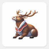 Oh Deer Energetic Modern Design  スクエアシール (正面)