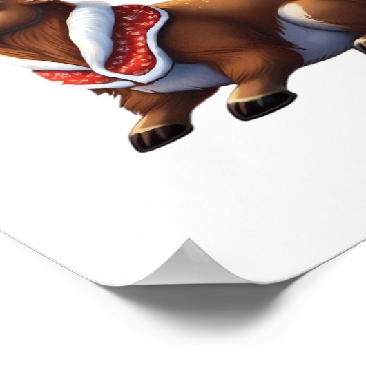 Oh Deer Energetic Modern Design  ポスター (角)