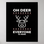 Oh Deer Everyone Is Here Modern Style  ポスター (正面)