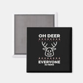 Oh Deer Everyone Is Here Modern Style  マグネット (正面/裏面)
