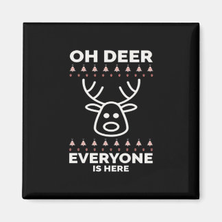 Oh Deer Everyone Is Here Modern Style  マグネット