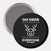 Oh Deer Everyone Is Here Modern Style  マグネット (正面/裏面)