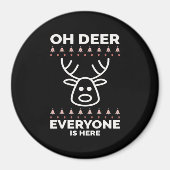 Oh Deer Everyone Is Here Modern Style  マグネット (正面)