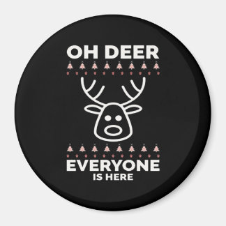 Oh Deer Everyone Is Here Modern Style  マグネット