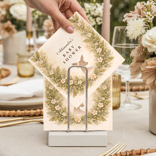 Oh Deer Forest Baby Shower スタンダードカクテルナプキン