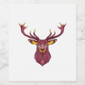 Oh Deer Fresh Modern Design  ワインラベル (シングルラベル)