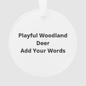 Oh Deer Funny Style Design オーナメント (裏面)