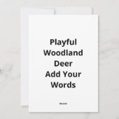 Oh Deer Funny Style Design シーズンカード (裏面)