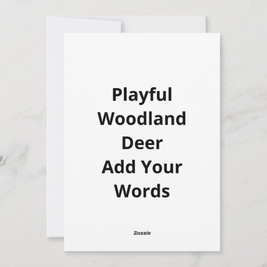 Oh Deer Funny Style Design シーズンカード (裏面)