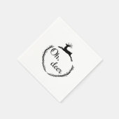 Oh Deer Funny Style Design  スタンダードカクテルナプキン (角)