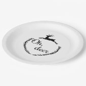 Oh Deer Funny Style Design ペーパープレート (アングル)