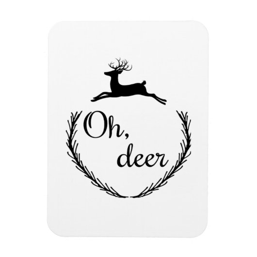 Oh Deer Funny Style Design  マグネット (縦)