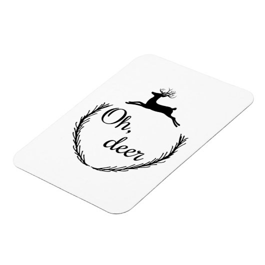 Oh Deer Funny Style Design  マグネット (左側)