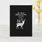 Oh Deer Going To Big Brother Christmas Announcemen カード (黄色い花)