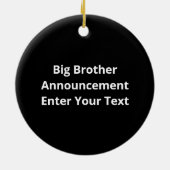 Oh Deer Going To Big Brother Christmas Announcemen セラミックオーナメント (裏面)