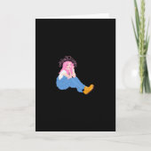 Oh Deer Graphic Artistic DesigFolded Greeting Card カード (正面)