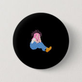 Oh Deer Graphic Artistic Design  缶バッジ (正面)